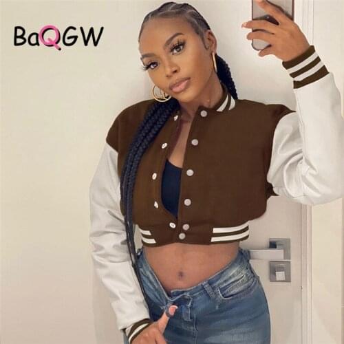 Женские короткие куртки BAQGW China At AliExpress