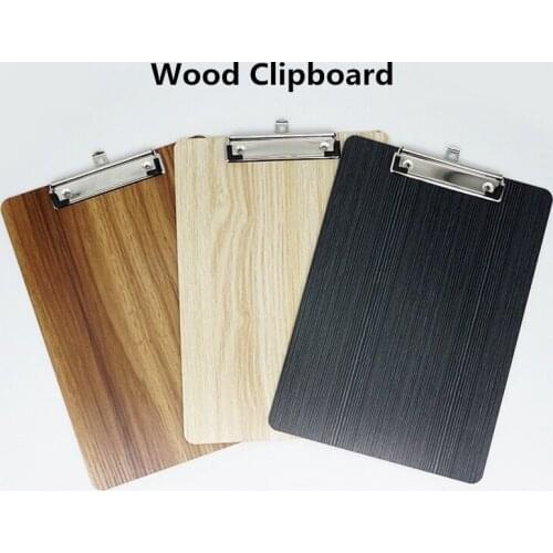 A4 Wood Clipboard Letter Size Menu Paper Clip Board Writing Board For Restaurant Cafe Menu or Receipt