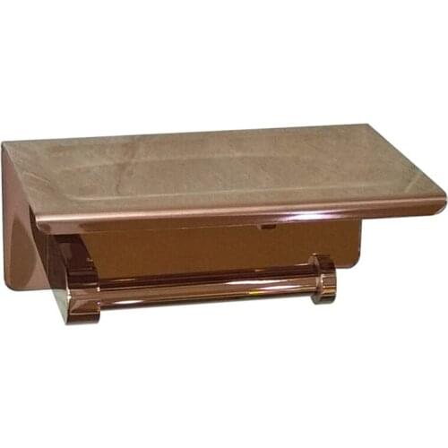 Bathroom Paper Holders Solid Copper Tissue Rack Luxury Toilet Paper Rack Bath Hardware Bathroom accessories Rose gold/Gold