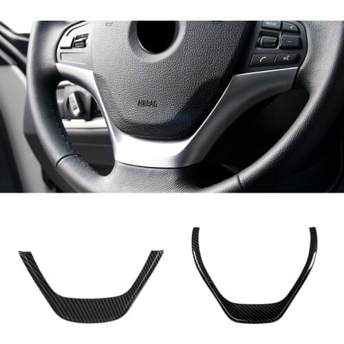 For BMW 3 Series F30 F32 F34 2013 2014 2015 Car Carbon Fiber Style Interior Steering Wheel Frame Cover Replacement Trim