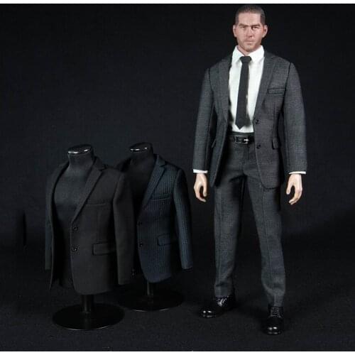 TC 62015 1/6 Action Figure Clothing Set Gentleman Clothing Soldier Mens Clothes Suit with Tie Model for 12'' Action Figure