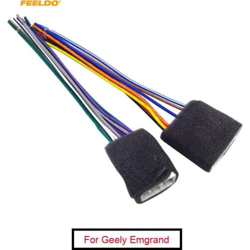 FEELDO 5Pair Car Radio Audio Stereo 4 SPEAKER Wire Harness Aapter for MAZDA 90-01 #FD2958