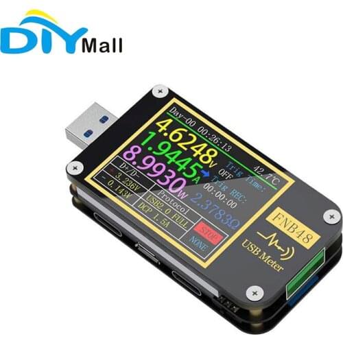 FNB48 PD Trigger Voltmeter Ammeter Current and Voltmeter USB tester QC4 + PD3.0 2.0 PPS fast charging protocol capacity test