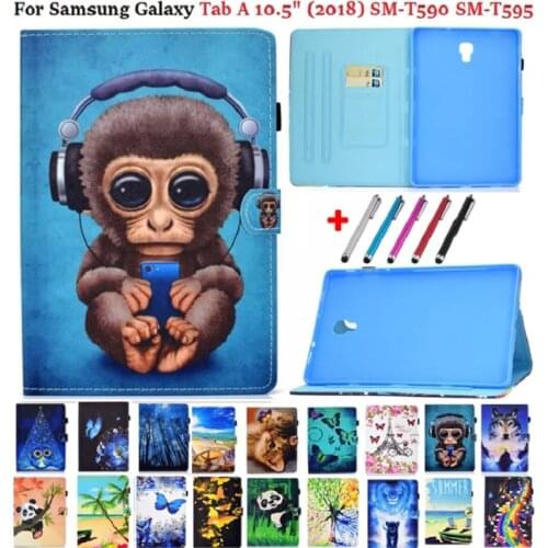 Magnetic Case for Samsung Galaxy Tab A 10.5 SM-T590 T595 T597 Tablet Cover for Galaxy Tab A 10 5 Case 2018 Girl Kids SM-T595