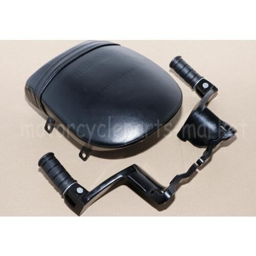 Motorcycle Rear Passenger Seat Sissy &Bracket Footrest Footpegs For Victory Boardwalk Vegas Kingpin Highball Gunner Models