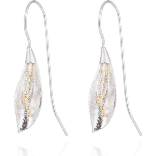 Oly2u Long Calla Flower Earrings For Women New Design Threader Earrings Accessories Earrings Wedding Party Jewelry