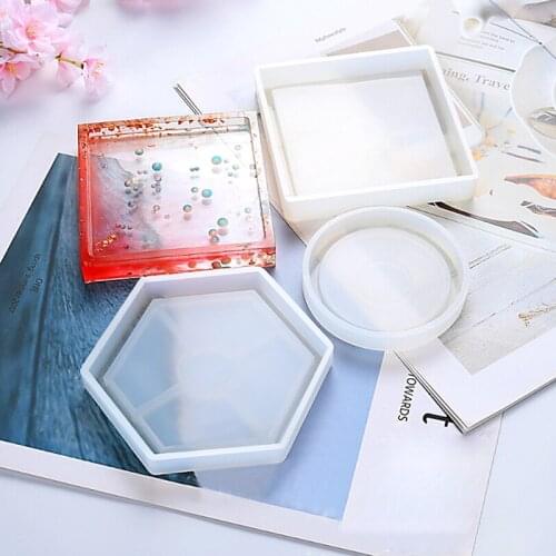 Coaster Cup Mat Mold Silicone DIY Crystal Mold Flowerpot Base Mold Craft Ceramic Mold