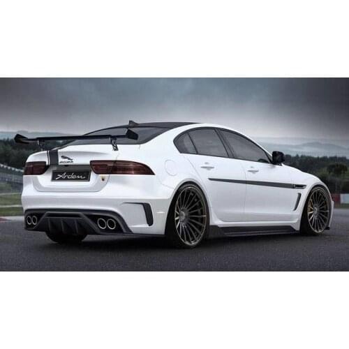 Applicable to Xe Jaguar Refitted Wide Body Big Small Surround Exhaust Hub Cover Tail Wing Side Skirt Four Out Rear Lip Leaf Plat