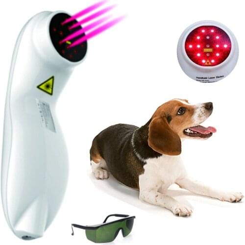 Pain Relief Cold Laser Therapeutic Device LLLT Cold Laser Medical Laser Physiotherapy Device for Human and Animals+Laser Goggles