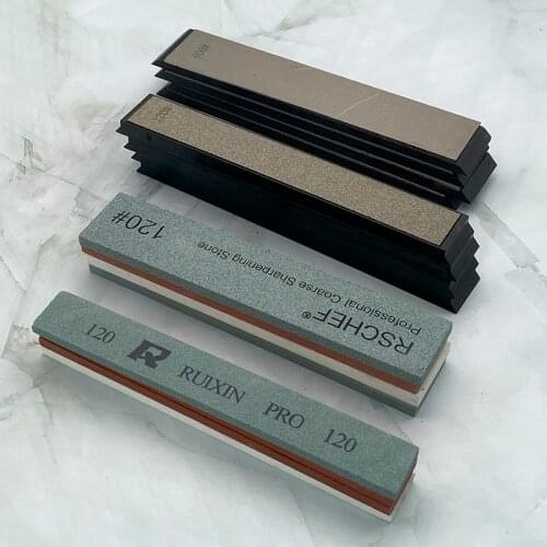 Knife sharpener 2/4pcs Professional Angle sharpening Stone 120 320 600 1500#Whetstone 120 320 600 1500 1500