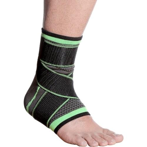 1 PC Sports Ankle Brace Compression Strap Sleeves Support 3D Weave Elastic Bandage Foot Protective Gear Gym Fitness