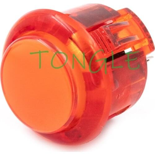 12 PCS Transparent No LED Arcade 24mm Push Button Copy SANWA OBSF-24 OBSN-24 OBSC-24 For DIY Raspberry PI MAME PC Pandora Game