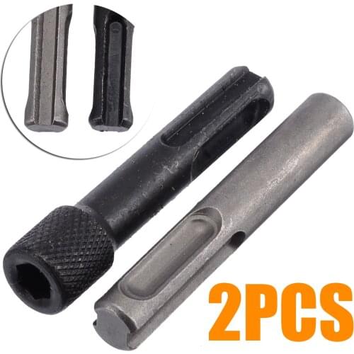 2pcs 1/4'' 60mm Hex Shank Screwdriver Holder Drill Bits SDS Adaptor Drill Bit Converter for Hammers Impact Drill Bits