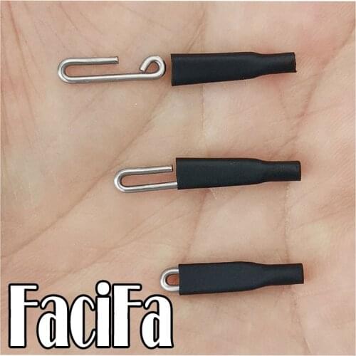 20 pcs Safety Lead Snap Heat Shrink Tube Enganche Rapido Fast Fishing Snaps enchufe rapido Fishing Connector Carp Fishing Hook