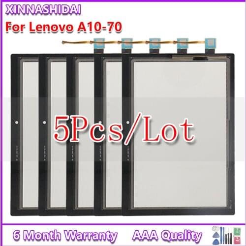 5PCS/10.1" For Lenovo Tab 2 A10-70 A10-70F A10-70L Touch Screen Digitizer Tablet Replacement Parts