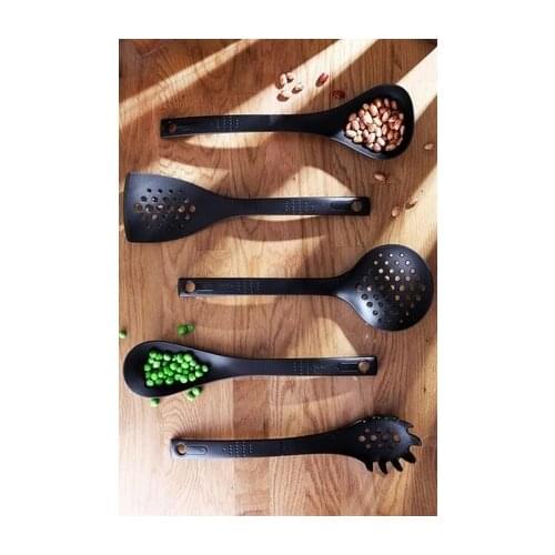 5 PCS silicon black stylish full cooking& service tools set