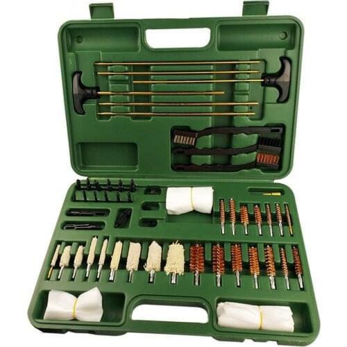 62pcs/Set Universal Gun-Cleaning Kit Pipe Cleaning Brushes Copper Tube High-grade Steel Brush Crochet Hook Brush Set