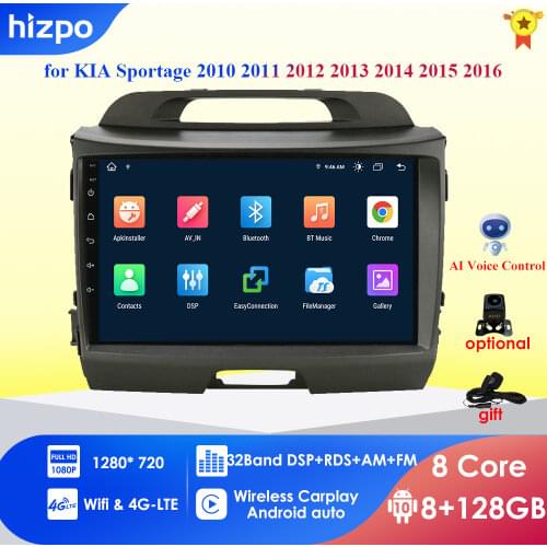 2G+32G Android 10 Car Radio Multimedia Player For Kia Sportage 2011-2016 autoradio video stereo head unit GPS Navigation 4G WIFI