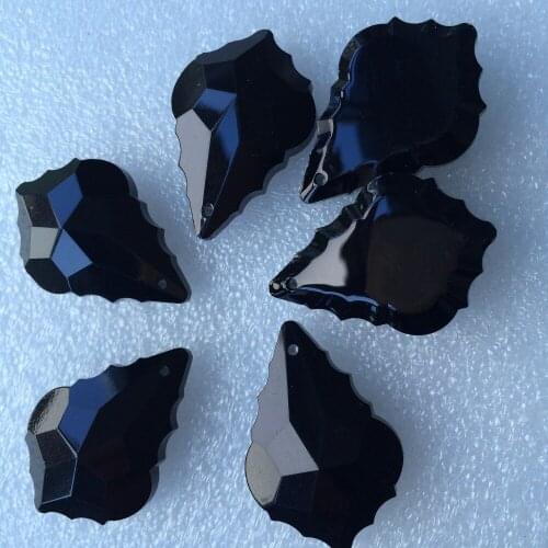 Free Shipping 380pcs/lot 38mm Nobility Black Crystal Glass Prisms For Crystal Chandelier Pendants,Wedding Cake Topper Decoration