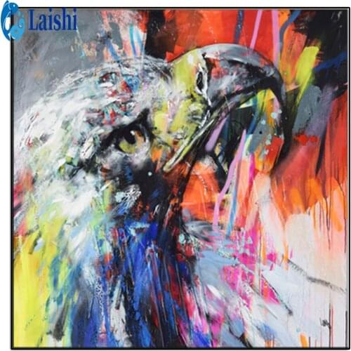 DIY Abstract doodle animal art, owl diamond painting cross stitch full diamond square diamond embroidery mosaic Christmas gift