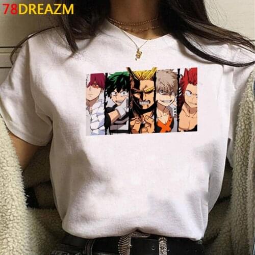 My Hero Academia t-shirt male streetwear couple japanese couple clothes summer top t-shirt graphic tees women harajuku