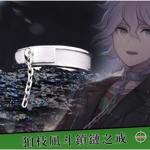 Anime Danganronpa 2 3 Dangan Ronpa Komaeda Nagito Ring S925 Sterling Silver Rings Jewelry Props Daily Cosplay Costumes Gift