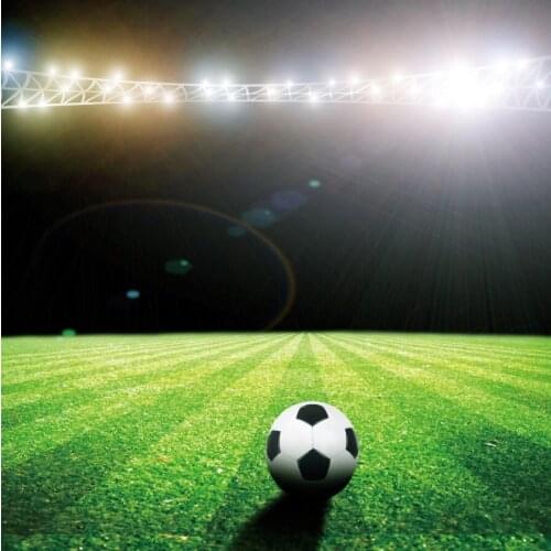 Laeacco Stadium Football Game Basketball Stand Lights Scene Photography Backgrounds Portrait Photographic Photo Studio Backdrops