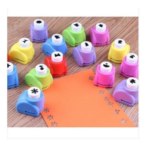 Mini Scrapbook Punches Handmade Cutter Card Craft Calico Printing Flower Paper Craft Punch Hole Puncher Shape DIY Tool