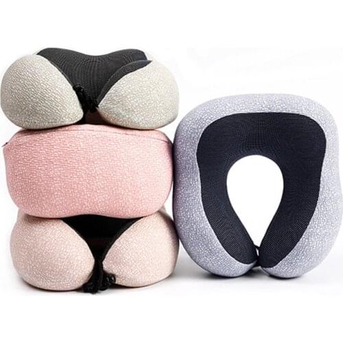 Multi-purpose Portable U-shaped Pillow Slow Rebound Memory Foam Travel Neck Pillow Office Comfortable Nap Pillow Airplane Pillow