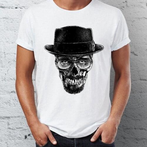 Mens T Shirt Featuring Heisenberg Skull Dark Walter White Breaking Bad Tee