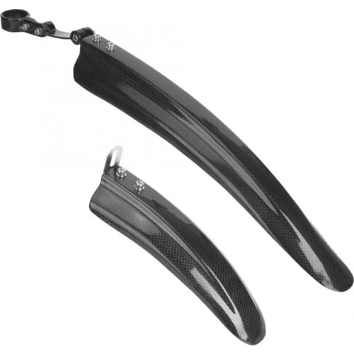 Bike Mudguard Set Carbon Fiber Mountain Bicycle Front Rear Bike Fenders Widen Lengthen Quick Release Mudguard 31.6mm