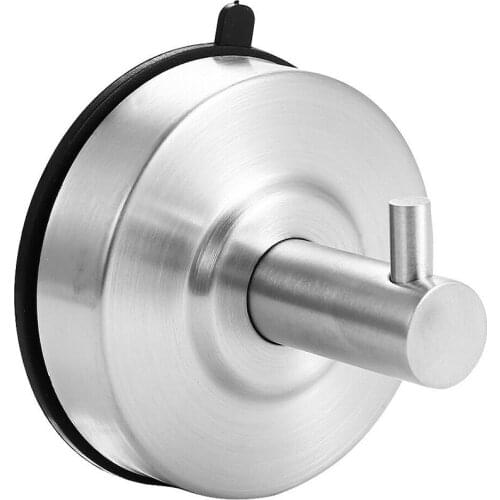 Punch-Free Wall Hook 304 Stainless Steel Suction Cup Hook Non-Marking Hook Kitchen Bathroom