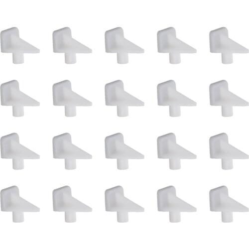 MroMax New 20/50/100PCS Laminate Support Plastic White Applicable Aperture 5/6mm PIN Length 5/6/7mm 14*12/16*10/16*17mm Hardware