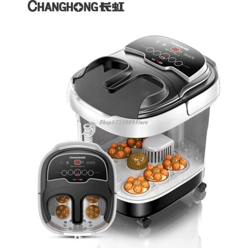 Full Automatic Foot Bath Foot Basin Electric Heating Steam Bubble Foot Artifact Foot Massage Deep Barrel Over The Leg