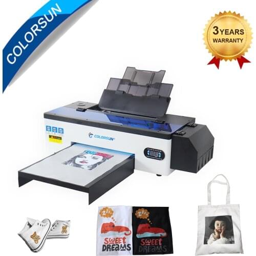 Colorsun A3 DTF printer PET Film oven T shirt Printer a3 DTF Heat transfer Printing Machine for Hoodies Jacket caps Jeans
