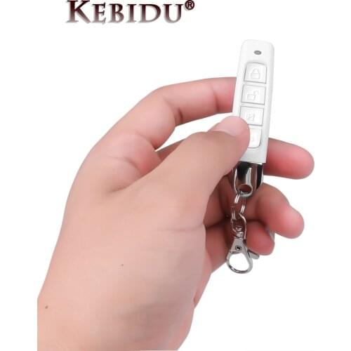 Kebidu 433MHz Remote Control Switch Electric Copy Controller Mini Wireless Transmitter Switch 4 Buttons Cloning Key Fob For Gate
