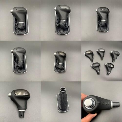 Mahogany bright black leather PVC Auto Gear Shift Knob For 2011-2016 Kia Sportage