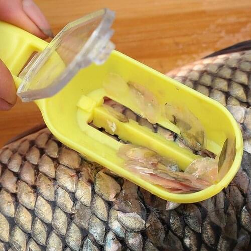 Fish Skin Brush Scraping Fishing Scale Brush Graters Fast Remove Fish knife Cleaning Peeler Scaler Scraper mutfak Seafood Tools