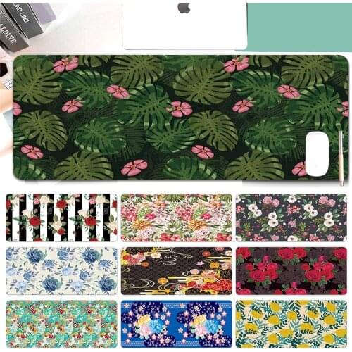 Super Creative Mouse Pad Large Game Computer Keyboard Office Long Table Mat PU Leather Waterproof for PC Desk Pad