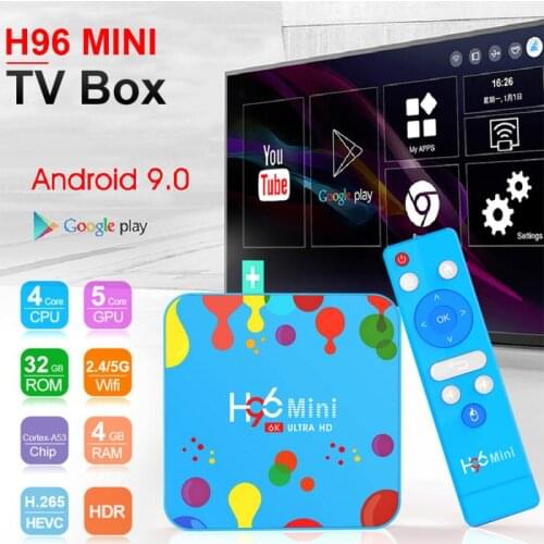 H96 Mini H6 Android 9.0 Smart TV Box H6 Quad Core 4GB+32GB WIFI 6K Media Player Support Media Format Avi/Rm/Rmvb/Ts/Vob