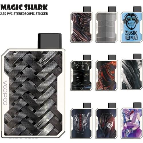 Magic Shark Stylish Harleen Quinzel Weaver Stone Colorful PVC Case Vape Sticker Skin Film for Voopoo Drag Nano