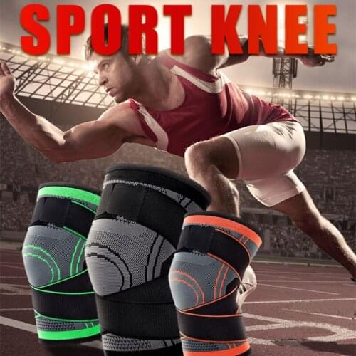 High Performance Sports Running Cycling Mountaineering Basketball Knitted Knee Pads Removable Ties