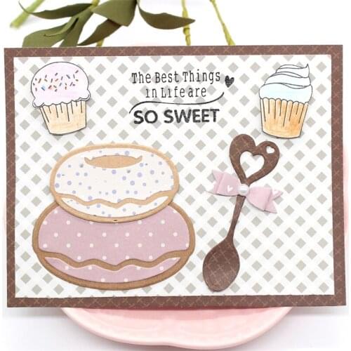 ZFPARTY Donut Metal Cutting Dies Stencils for DIY Scrapbooking Decorative Embossing DIY Paper Card