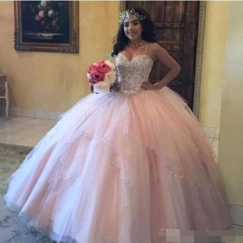 2020 vestidos de 15 anos Quinceanera Dresses Sequins Floor Length Ball Gown robe de bal Girls Pageant sweetheart prom dresses