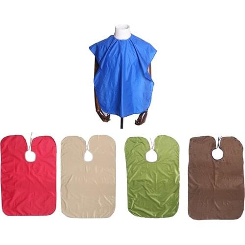 1pc Color Random Waterproof Hairdressing Cape Wraps For Kids Child Hair Cutting Cape Barber Wrap Solid Color