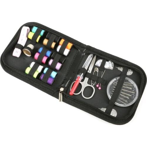 27PCS/Set Multifunction Sewing Box Sewing Thread Stitches Needles Tools Kit Cloth Buttons Craft Scissor Travel Sewing Kit