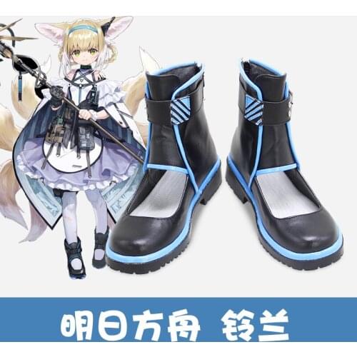 Arknights Anime Cos Suzuran Cosplay Costumes Boots Shoes Halloween Party Accessories Custom Made women men anime shoes