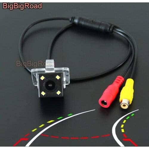 BigBigRoad Car Intelligent Dynamic Trajectory Tracks Rear View Backup Camera For Haval Great Wall H6 2011 2012 2013 2014 2015