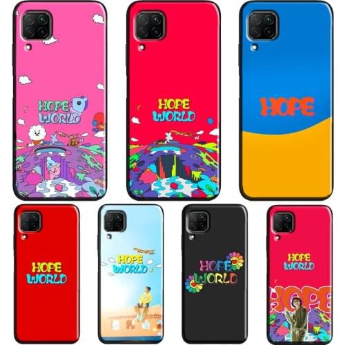 J-Hope HOPE WORLD Case For Huawei P40 P30 P20 Mate 20 Lite P Smart Z 2019 2021 Nova 5T Honor 20 Pro 9X 8X