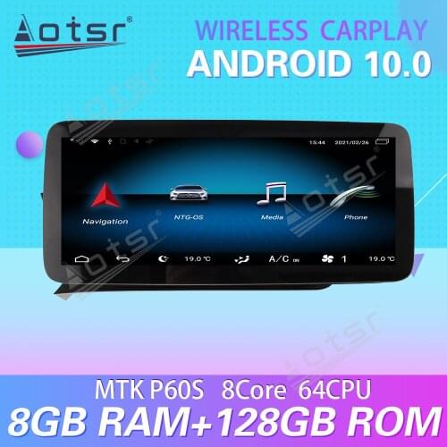 For Mercedes-Benz C 2011-2014 12.3 Inch Android 10 Carplay Car Multimedia Radio Player GPS Navigation Stereo
